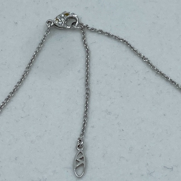 Stainless Steel and Crystal Necklace - Picture 4 of 4